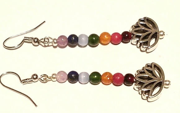 Myda Alejandra Jewelry - 3/$25 🌸💖🌸HANDCRAFTED LOTUS NATURAL STONE EARRINGS🌸💖🌸💖💖